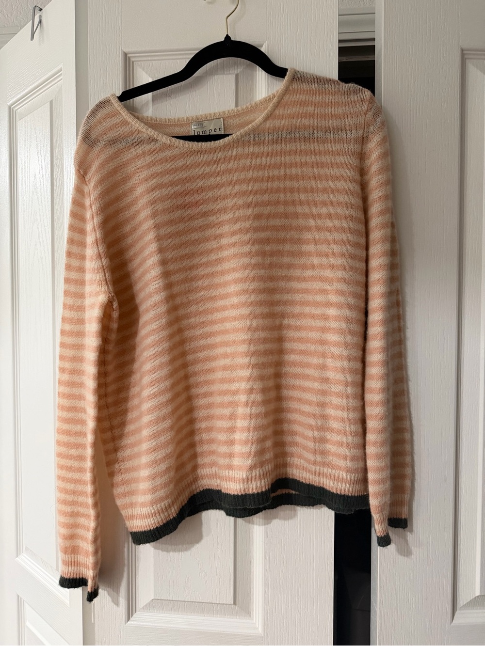 Little Stripe Cashmere Crewneck Sweater